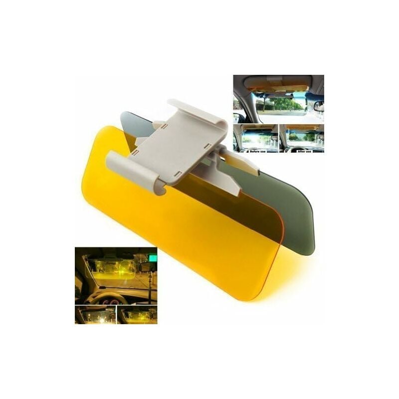 Kueatily - Pare-soleil de voiture 2 en 1 anti-éblouissement à gradation pour le conducteur-Fei Yu