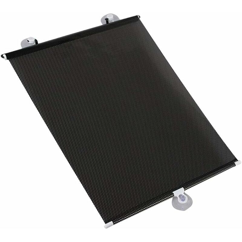 kueatily 2 Pcs Pare-Soleil de Voiture, Maille Pare-Soleil Rétractable avec Ventouse Arrière Avant Fenêtre Pare-Brise Rideau pour Voiture Chambre
