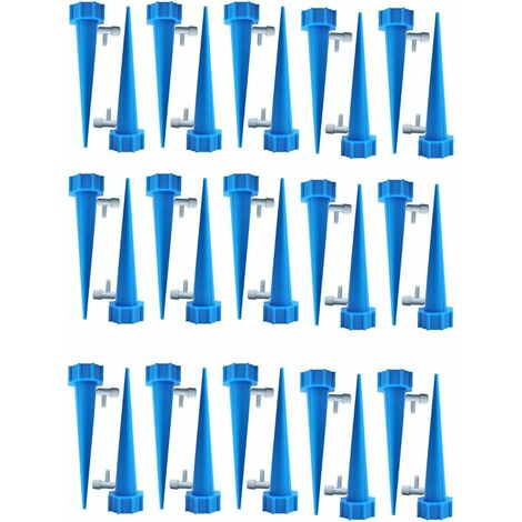 kueatily 30PCS Goutte à Goutte Bouteille, Irrigation Goutte à Goutte Bouteille, Arroseur Automatique Plantes, Arrosage Goutte a Goutte, avec Vannes de Régulation, pour Jardin Maison Intérieur Extérieur