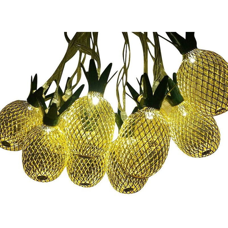 Kueatily 3,5 m 10led oro ananas ha condotto la