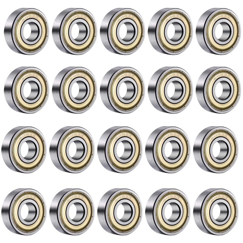 608ZZ Roulements à Billes,20PCS Speed Bearings Roulements à billes de qualité pour Roller, Skateboard, Longboard, Waveboard, 8 x 22 x 7mm-Fei Yu