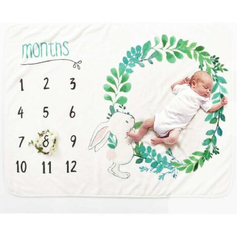 Babydecke Foto Neugeborene Foto Decke monatliche Säuglingsdecke 
