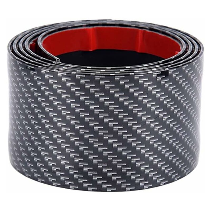 kueatily Bande de Pare-Chocs, 250cm Auto Protection Bande de Pare-Chocs Voiture Universel Avant Aileron Séparateur de Bande de Lèvre Autocollant