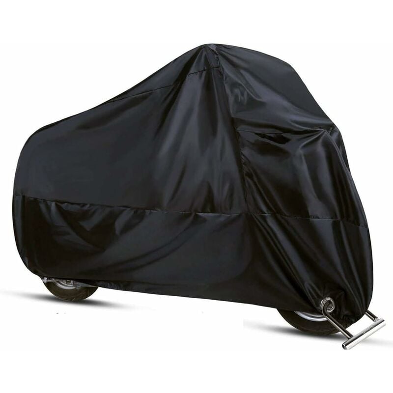Kueatily - Bâche de moto résistante à l'hiver, bâche de moto bâche de protection en tissu épais 210D bâches de moto, XL-Fei Yu