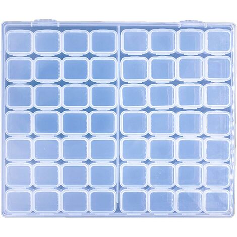 kueatily Bote de Tri pour Peinture Diamant Mini Bote de Peinture au Diamant Portable Bote de Rangement Diamant Réglable Stockage de Perles pour Peinture Accessoires de Cas D'organisation de Bijoux