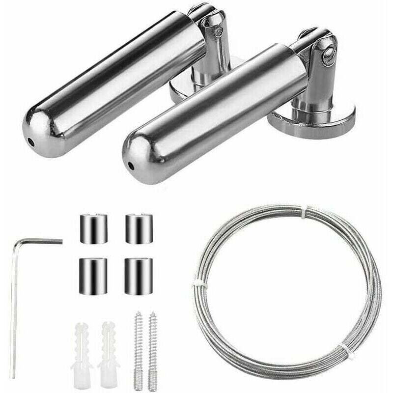 Kueatily - gabrielle Cable en Acier pour Rideau, Cable pour Rideau, Kit de Cable pour Rideau, Fil de Tension de Rideau, pour Fenêtre Rideau de Douche