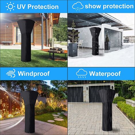 Deluxe Housse de protection pour radiateur de terrasse 220 x 52 cm