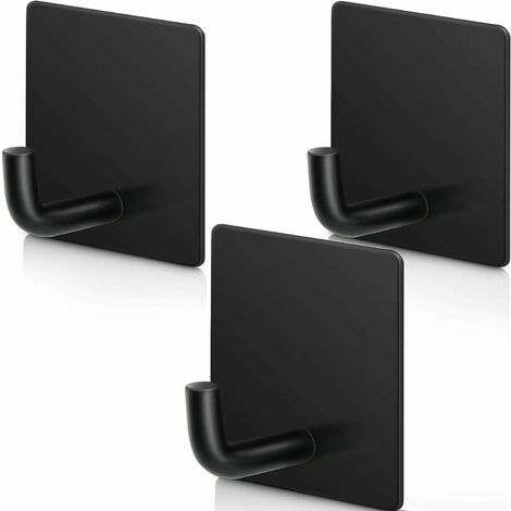 kueatily Ganci Autoadesivi Ganci Adesivi Pesanti Ganci Appendiabiti in Acciaio Inossidabile Ganci Asciugamani Adesivi Appesi Impermeabile per Porta Bagno Cucina di Casa, 3 Pezzi