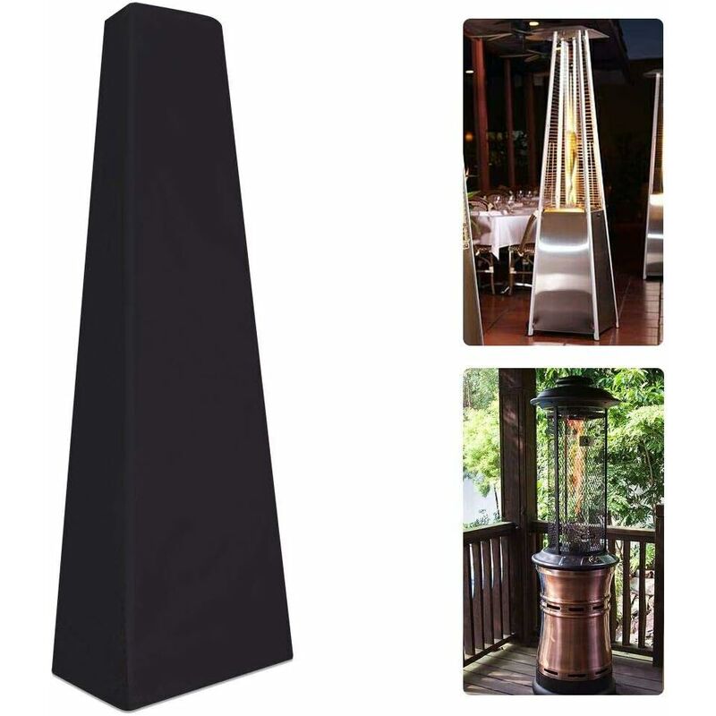Fei Yu - Housse de chauffage de terrasse robuste et imperméable, 87 cm, pour chauffage de jardin, chauffage de terrasse pyramide, grand triangle