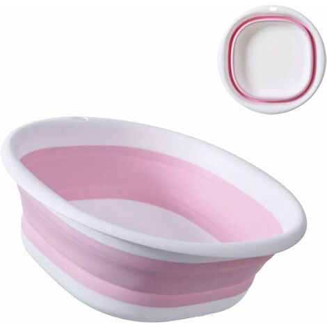 kueatily Lavabo multifonctionnel pliable (rose, M)