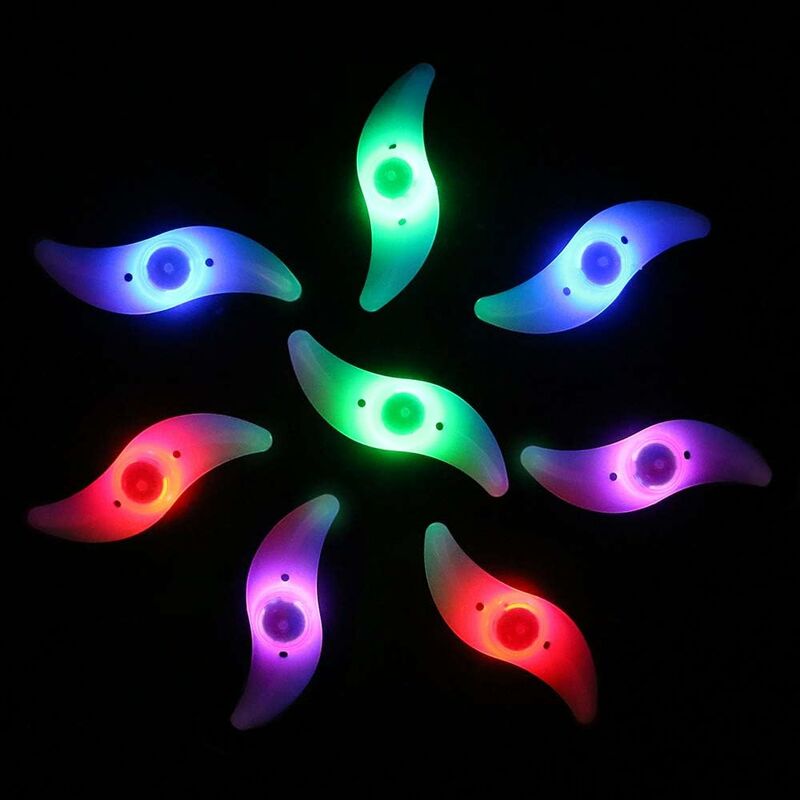 Luci per raggi per ruote per bici, luci al neon a