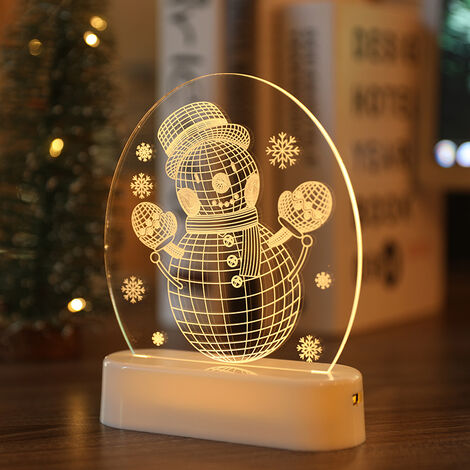 kueatily Natale ha condotto la luce decorativa impermeabile carino natale ha condotto la luce a sospensione del fiocco di neve per l'albero di Natale