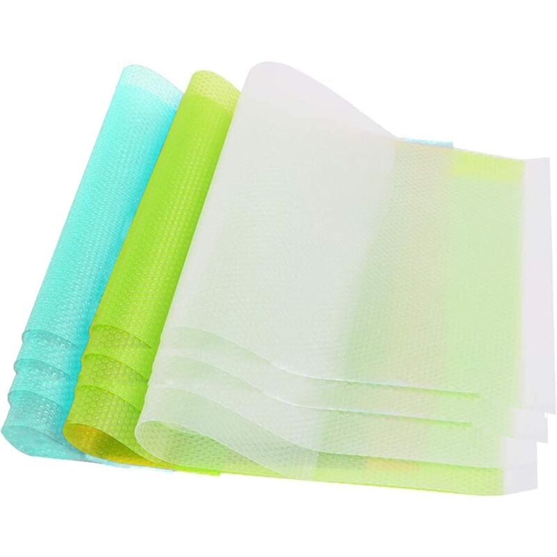 Kueatily - Pack de 12 Tapis de Réfrigérateur Tapis de Réfrigérateur Antibactérien Antidérapant Humidité et Odeur Lavable et diy Couper sur Taille