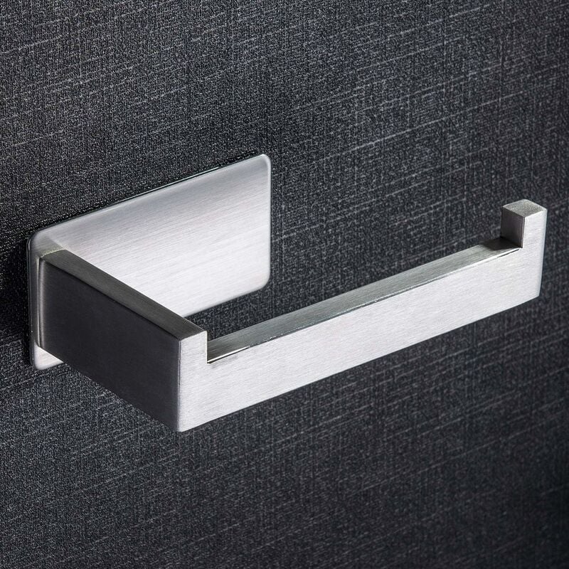 Porte Papier Toilettes Auto-Adhesif Support Papier Toilettes Acier Inox Porte rouleau toilette pour Salle de Bain-Fei Yu
