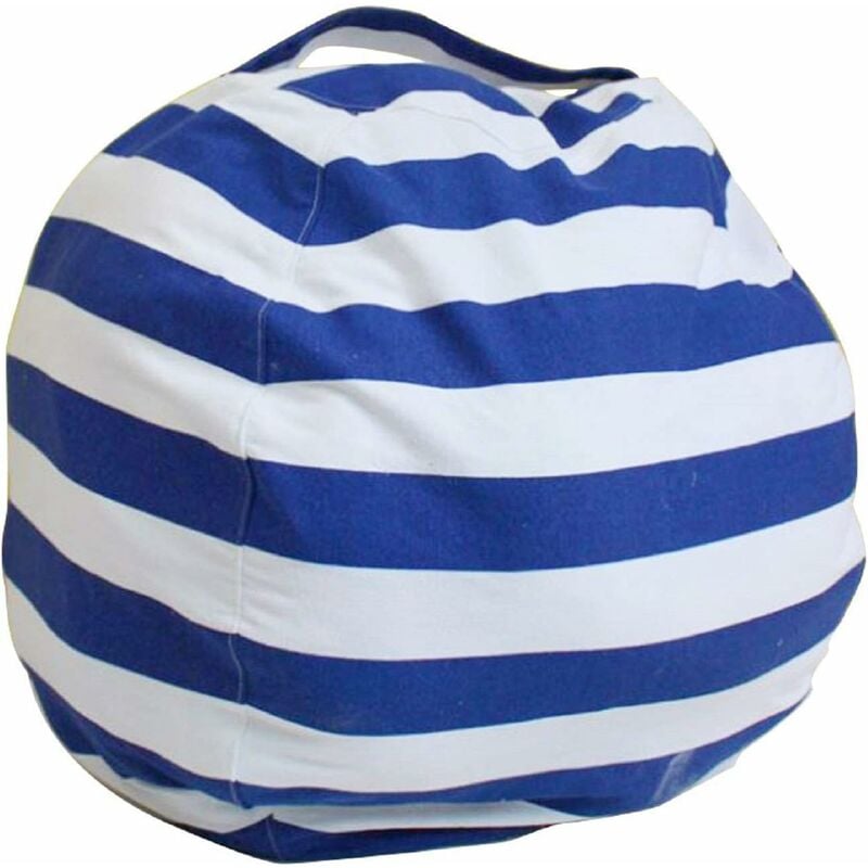 Pouf en toile (bleu foncé)-Fei Yu