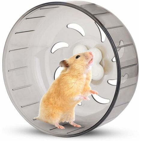 kueatily Roue de Course de Hamster, Roue de Hamster de 13 cm Petite Roue d'exercice de Hamster pour Animaux de Compagnie Jouet de Course en Plastique Silencieux pour Hamster Gerbille Cobaye