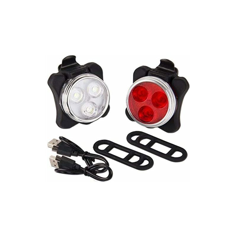 Set di fari per bici ricaricabili usb Faro