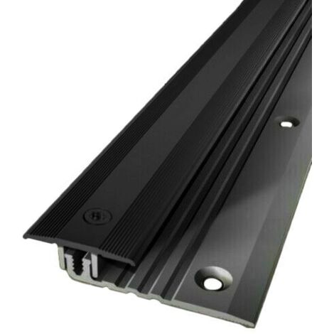Küberit PPS-Champion Star 4.0 Übergangsprofil versenkt gebohrt Alu eloxiert Schwarz, 4,0 - 9,5mm Typ 378 2700mm