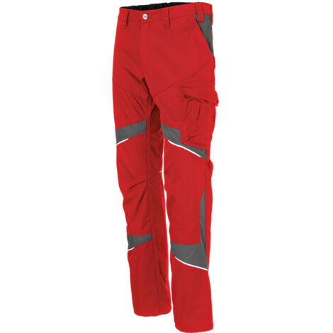 Kübler Damenhose ACTIVIQ cotton+ 2550 mittelrot/anthrazit Gr. 40