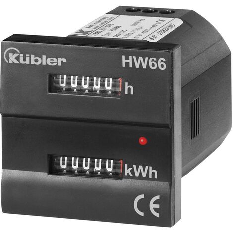 Kübler Group HW66 M 230 VAC 3.56M.201.075 Compteur d'énergie monophasé mécanique 16 A conformité MID