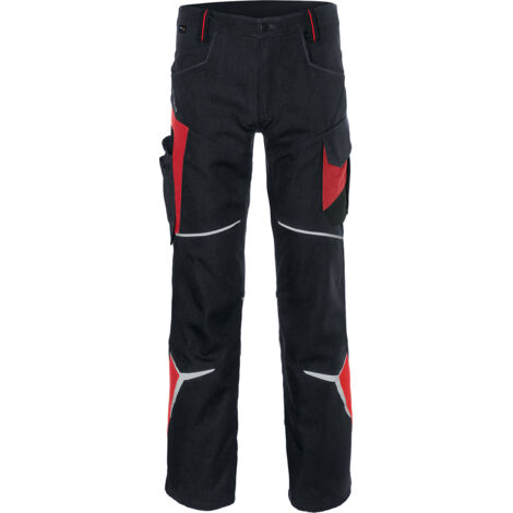 Kübler Hose BODYFORCE schwarz/mittelrot Gr. 28