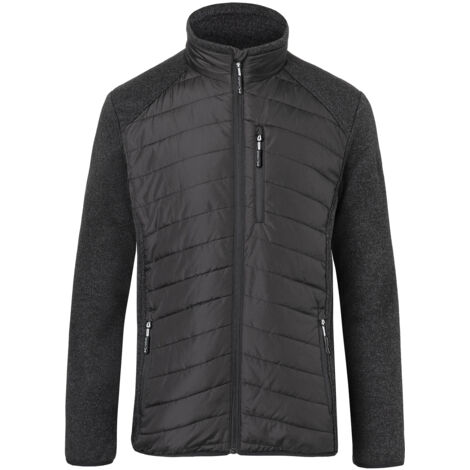 Kübler Hybridjacke WEATHER schwarz/dunkelgrau Gr. L