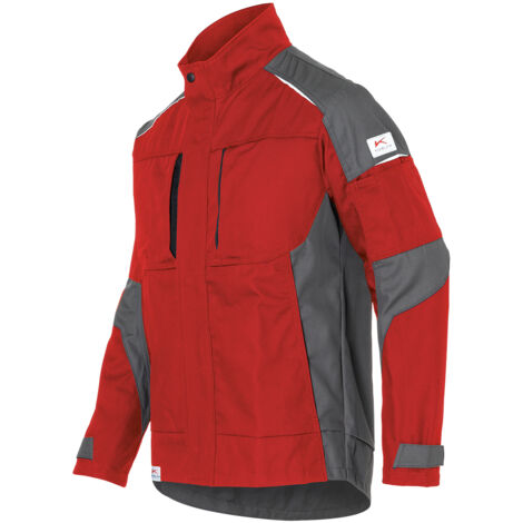 Kübler Jacke ACTIVIQ cotton+ mittelrot/anthrazit Gr. XL