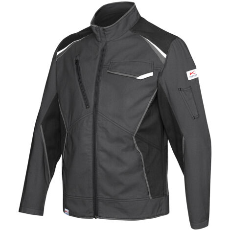 Kübler Jacke Iconiq cotton anthrazit/schwarz Gr. 3XL