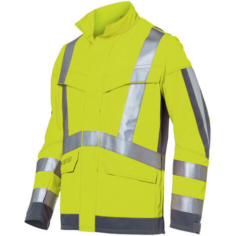 Kübler Jacke PROTECTIQ HIGH VIS arc1 PSA 3 warngelb/anthrazit Gr. 52