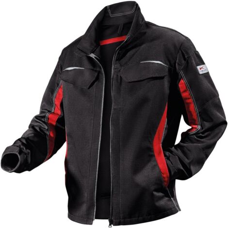 Kübler Jacke Pulsschlag Gr. 50 schwarz/mittelrot