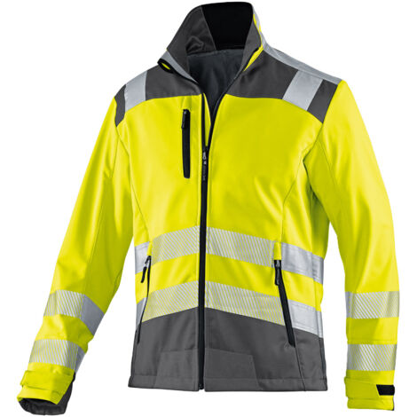 Kübler Jacke REFLECTIQ Softshell PSA 2 warngelb/anthrazit Gr. M