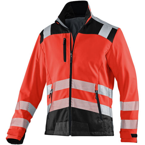 Kübler Jacke REFLECTIQ Softshell PSA 2 warnrot/schwarz Gr. XXL