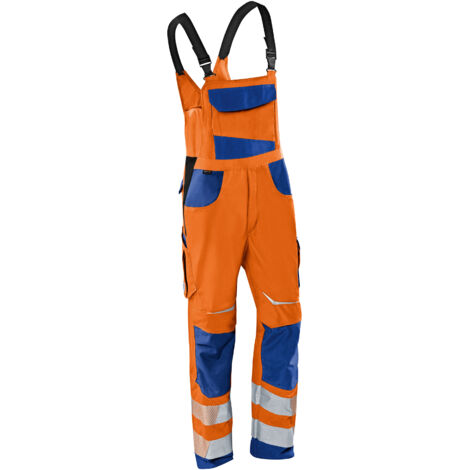 Kübler Latzhose REFLECTIQ PSA 2 3207 warnorange/kbl.blau Gr. 60