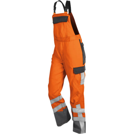 Kübler Latzhose SAFETY 7 PSA 3 3780 warnorange/anthrazit Gr. 102