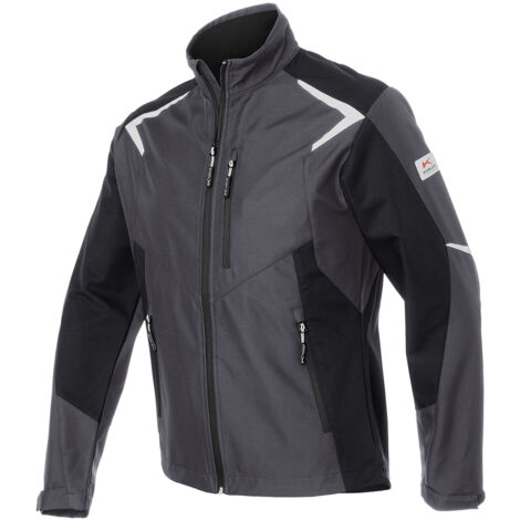 Kübler Softshell Jacke BODYFORCE anthrazit/schwarz Gr. 3XL