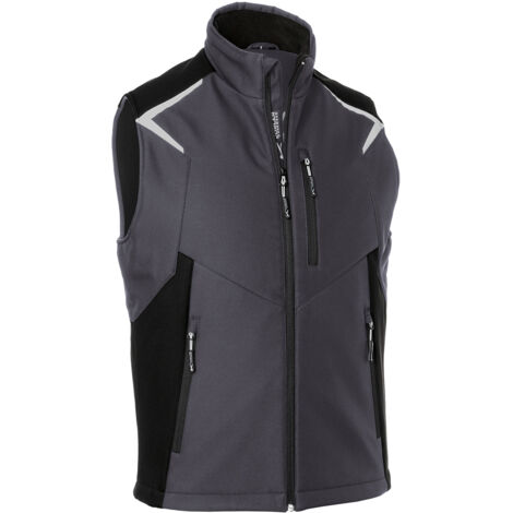 Kübler Softshell Weste BODYFORCE 7125 anthrazit/schwarz Gr. 4XL