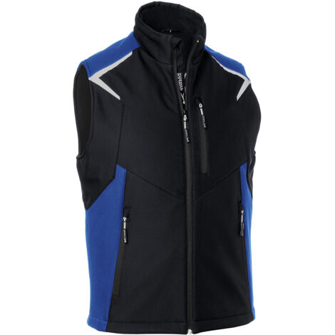 Kübler Softshell Weste BODYFORCE schwarz/kbl.blau Gr. M