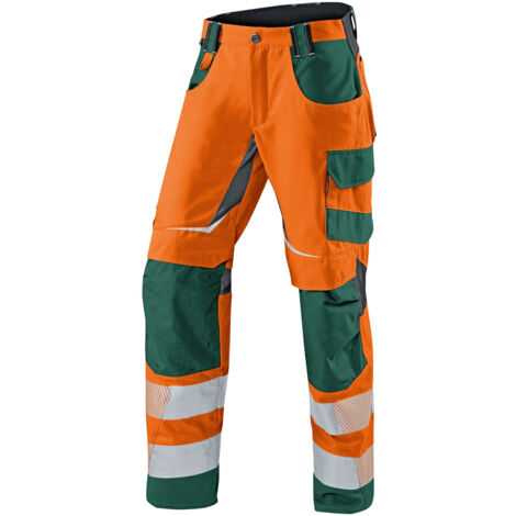 Kübler Sommerhose REFLECTIQ PSA 2 warnorange/moosgrün Gr. 29
