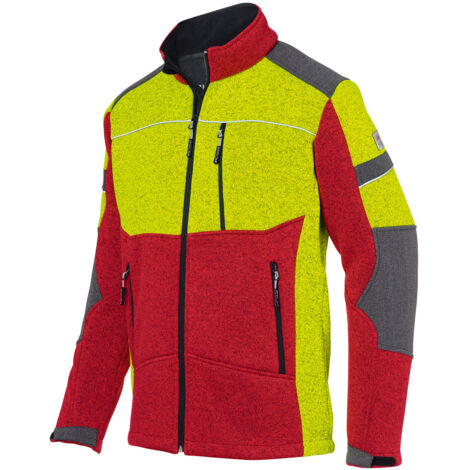 Kübler Strickjacke FOREST rot/gelb Gr. S