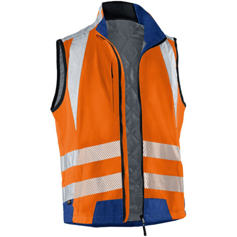 Kübler Weste REFLECTIQ PSA 2 7207 warnorange/kbl.blau Gr.XL