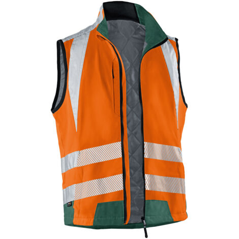 Kübler Weste REFLECTIQ PSA 2 7207 warnorange/moosgrün Gr.XXL