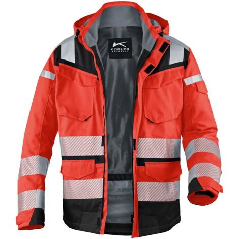 Kübler Wetterjacke REFLECTIQ SYMPATEX PSA 2 warnrot/schwarz Gr. XS