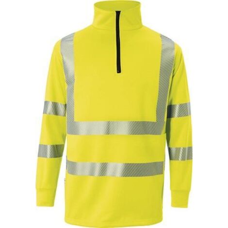 Kübler Zip-Sweatshirt REFLECTIQ PSA 2 5046 warngelb Gr. L