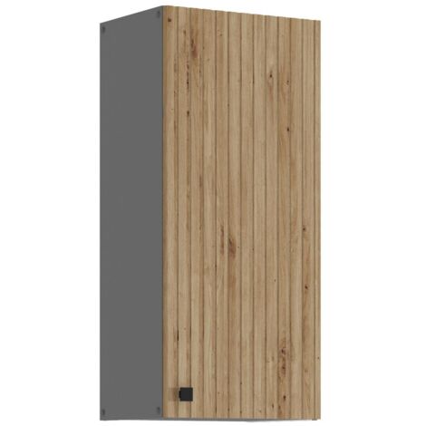 Küche AVA Artisan Hängeschrank 40 cm Lamellenoptik Küchenzeile Einbauküche