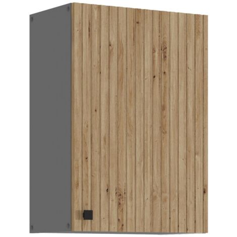 Küche AVA Artisan Hängeschrank 50 cm Lamellenoptik Küchenzeile Einbauküche
