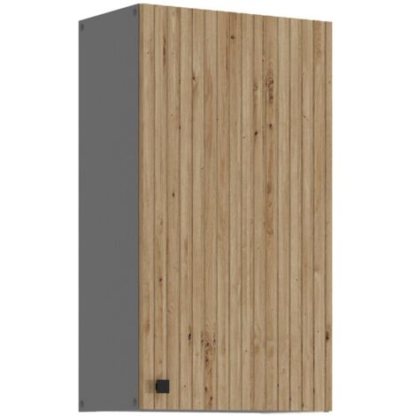 Küche AVA Artisan Hängeschrank 50 cm Lamellenoptik Küchenzeile Einbauküche