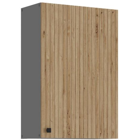 Küche AVA Artisan Hängeschrank 60 cm Lamellenoptik Küchenzeile Einbauküche
