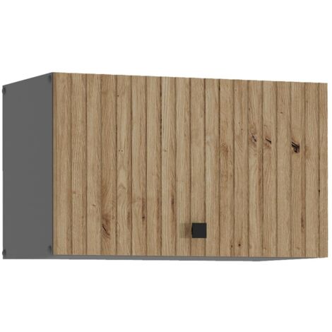 Küche AVA Artisan Hängeschrank 60 cm Lamellenoptik Küchenzeile Einbauküche