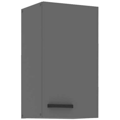 Küche NESSA Hängeschrank 40 cm Anthrazit Küchenzeile Küchenblock Einbauküche