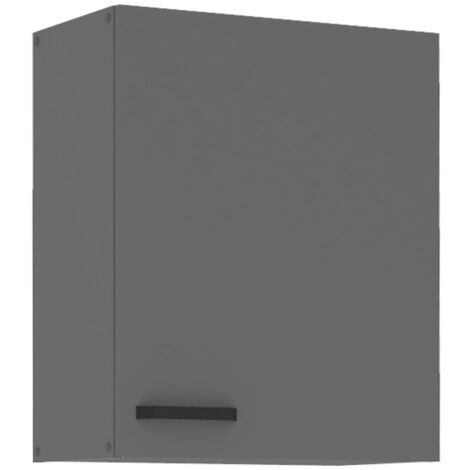 Küche NESSA Hängeschrank 60 cm Anthrazit Küchenzeile Küchenblock Einbauküche